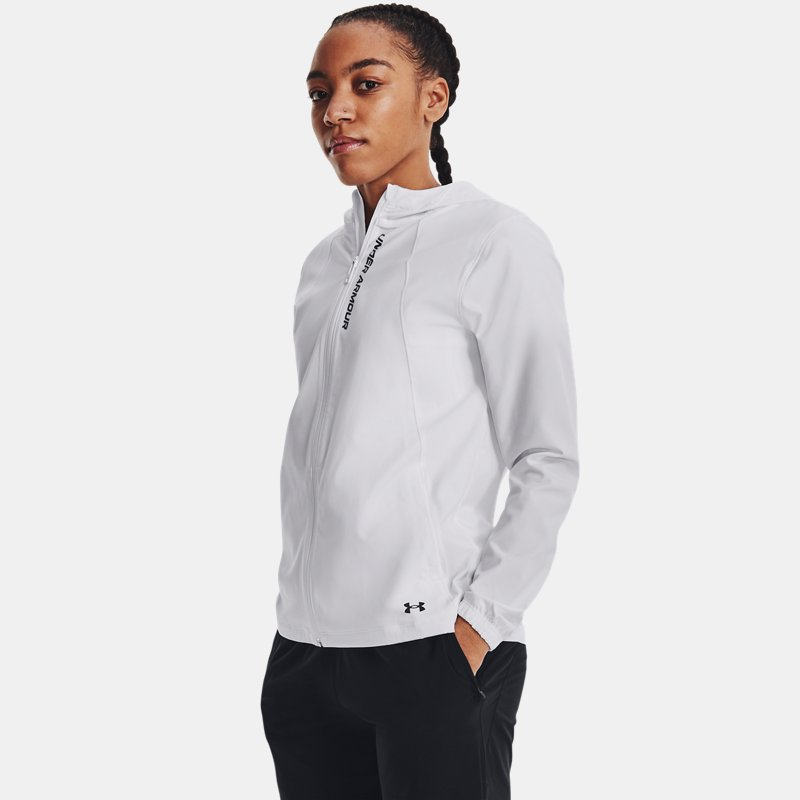 Women's Under Armour OutRun The Storm Jacket White / White / Reflective L